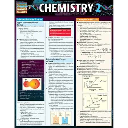 BARCHARTS PUBLISHING Chemistry 2 - Guide in English 9781423233000